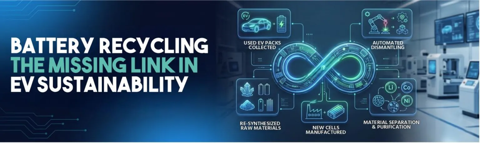 EV Battery Recycling: The Missing Link in EV Sustainability